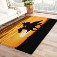 thumbnail image 1 of Cowboy Rugs for Living Room - 4x5 Rug - Cowboy Rug - Western Cowboy Area Rug - Wild West Rugs - Country Sunset Carpet, 1 of 7