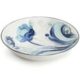 thumbnail image 4 of Elama Peony Garden 16 Piece Floral Design Round Porcelain Dinnerware Set in Blue, 4 of 9