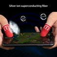 thumbnail image 3 of 2 Pieces Smartphone Games Fingertip Sleeves Sweat-proof Gloves Portable Touch Screen Comfortable Reusable Controller Covers Silver Gray, 3 of 10