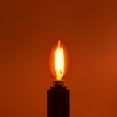 thumbnail image 7 of Luxrite E12 LED Filament Orange Light Bulb, 4.5W=40W, Colored Glass Candelabra Bulb, UL, E12, Decoration, Party 2 Pack, 7 of 7