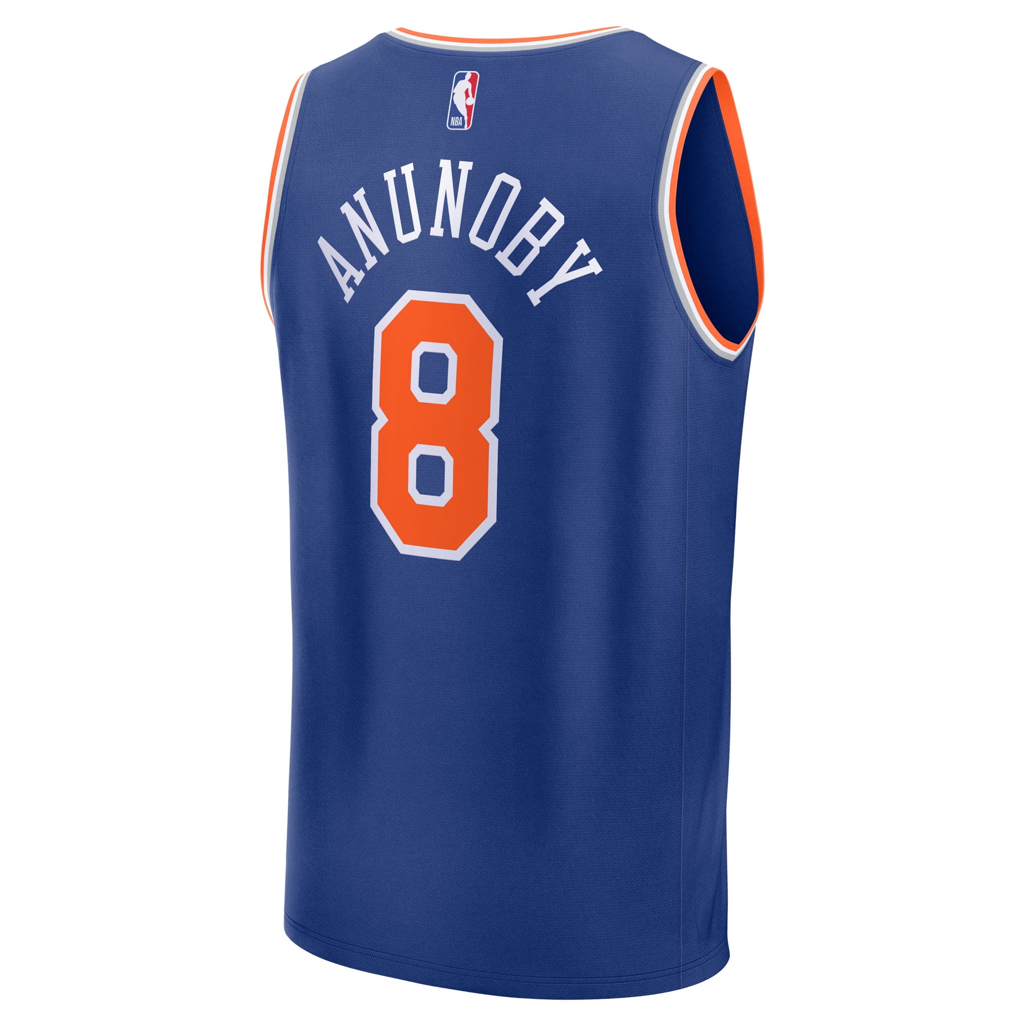 Youth Fanatics OG Anunoby Blue New York Knicks Fast Break Replica Player Jersey - Icon Edition
