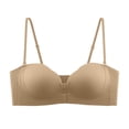 thumbnail image 4 of Strapless Bra Wireless Front Closure Push Up Seamless Lift Smoothing Non Slip for Wedding Party Backless Off Shoulder Tube Top Daily Wear, 4 of 5