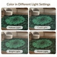thumbnail image 7 of ODIKA 4'x6' Green Black Vintage Ornamental Cottagecore Washable Area Rug Distressed Floral Scroll Center Emblem Witchy Moody Layout for Home Office, Under Desk, Non-Slip Chair-Friendly, Flatwoven, 7 of 7