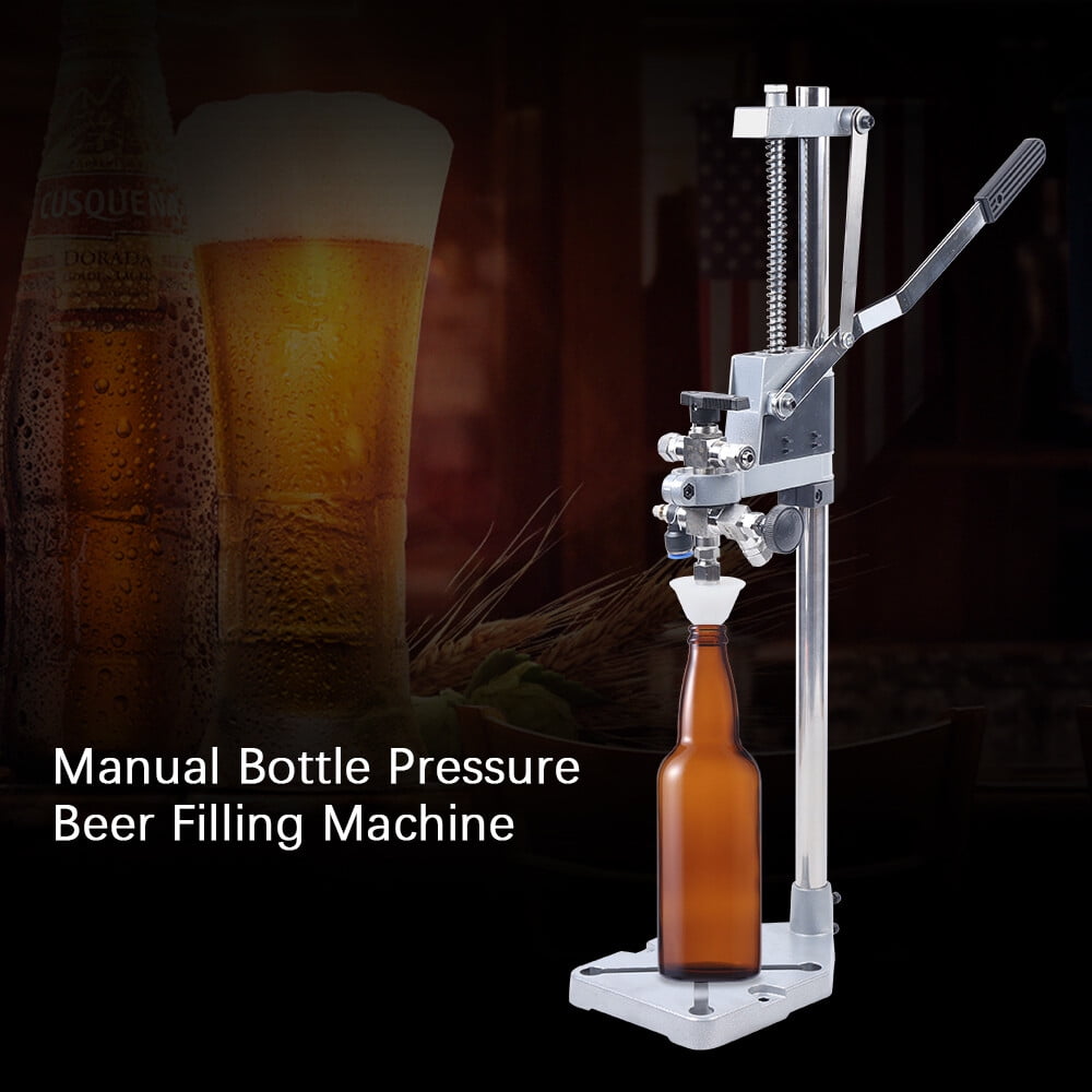 Beer Filling Machine, 304 Stainless Steel Manual Beer Filler, Counter Pressure Bottle Filler, Adjustable Height, for Home Brew, Kegerator, Keg