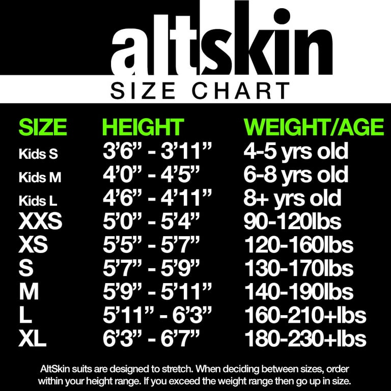 AltSkin Adult/Kids Full Body Stretch Fabric Zentai Suit Costume -  Highlighter (XS)