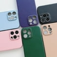 thumbnail image 6 of Compatible with iPhone 13 Pro Max Case,Light Luxury Vegan PU Leather Silicone Wireless Charging Plating Slim Case,Non-Slip Shockproof Full Camera Protection Case for iPhone 13 Pro Max(Golden), 6 of 7