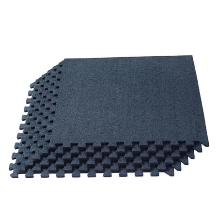 We Sell Mats 3/8 Inch Thick Interlocking Foam Carpet Tiles Durable Carpet Squares Anti Fatigue Support For Home Office Or Classroom Use 24 In X 24 In Charcoal Gray (Crt-10M)