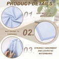 thumbnail image 3 of Uxcell 4Pcs Glass Polishing Cloth, 23.6x15.7" Microfiber Cleaning Cloths Lint & Streak Free Quickly Drying Towels for Glassware, Cars, Glasses, Phone Screens, Sunglasses, Purple, 3 of 7