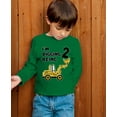 thumbnail image 3 of Construction Party 2nd Birthday Shirt Two Year Old Gifts I'm Digging Being 2 Toddler Kids Long Sleeve T-Shirt 3T Green, 3 of 5