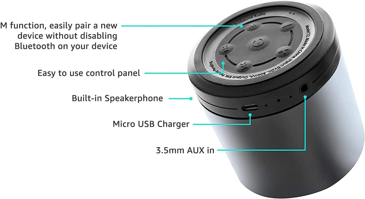 TruSound T2 Portable Bluetooth Speaker with Speakerphone - image 5 of 6