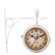 thumbnail image 3 of Reloj de pared de doble cara de estilo europeo, reloj de pared clásico creativo, decoración de rom para el hogar, jardín al aire libre, arte, negro esquí esquí Gafas de esquí, 3 of 5