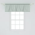 thumbnail image 2 of Ambesonne Abstract Window Valance, Curvy Stripes Waves, 54" X 18", Pale Sage Green White, 2 of 3