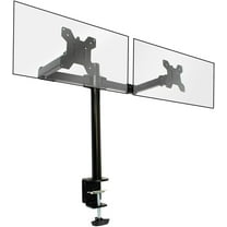 Cables Direct Online Dual Monitor Desk Clamp Mount – Adjustable Tilt for 17''-27'' Computer Screens
