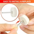 thumbnail image 4 of 110Pcs Wool Felt Polishing Buffing Pads Waxing Head Wheel for Dremel Accessories, 4 of 8