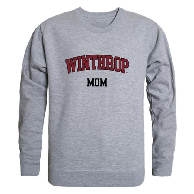 W Republic 564-255-HGY-03 Chandail en Molleton Col Rond pour Femmes Winthrop Eagles Mom, Gris Chiné - Large