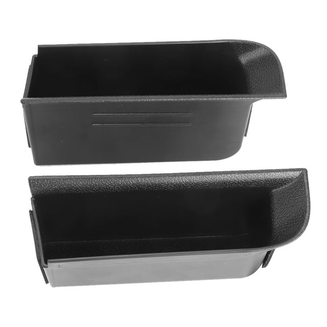 Car Door Storage Box, 2pcs/set Front Row Door Organizer ABS Black For Upgrade