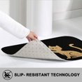 thumbnail image 2 of 1pc Two Cats with Heart Absorbent Non-Slip Bathroom Thickened Flannel Rug Decor,Soft,Quick Drying,Suitable For Indoor/outdoor Use,Bathrooms,Bedrooms,Kitchens,Terrace,Laundry Rooms,16"x24", 2 of 7