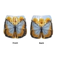 thumbnail image 3 of Balery Vibrant Butterfly And Sunflowers Pattern Women's Running Shorts with Liner 2 Pockets Elastic Workout Athletic Gym Yoga Shorts-XX-Large, 3 of 7