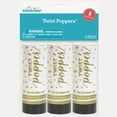 thumbnail image 5 of Way to Celebrate! White, Gold, & Silver Paper Party Confetti Poppers, 4in, 3ct, 5 of 6