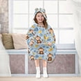 thumbnail image 7 of joogoo Wearable Blanket Hoodie for Cartoon Monkey Bananas Oversized Sherpa Hooded 3-14 YR M, 7 of 7