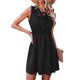 thumbnail image 2 of Vestido Corto Con Dobladillo Y Volantes, Suelto, Transpirable, Fluido, Elegante, Sin Mangas, Con Volantes, De Gasa, Para El Trabajo YLSHRF Otros, 2 of 6