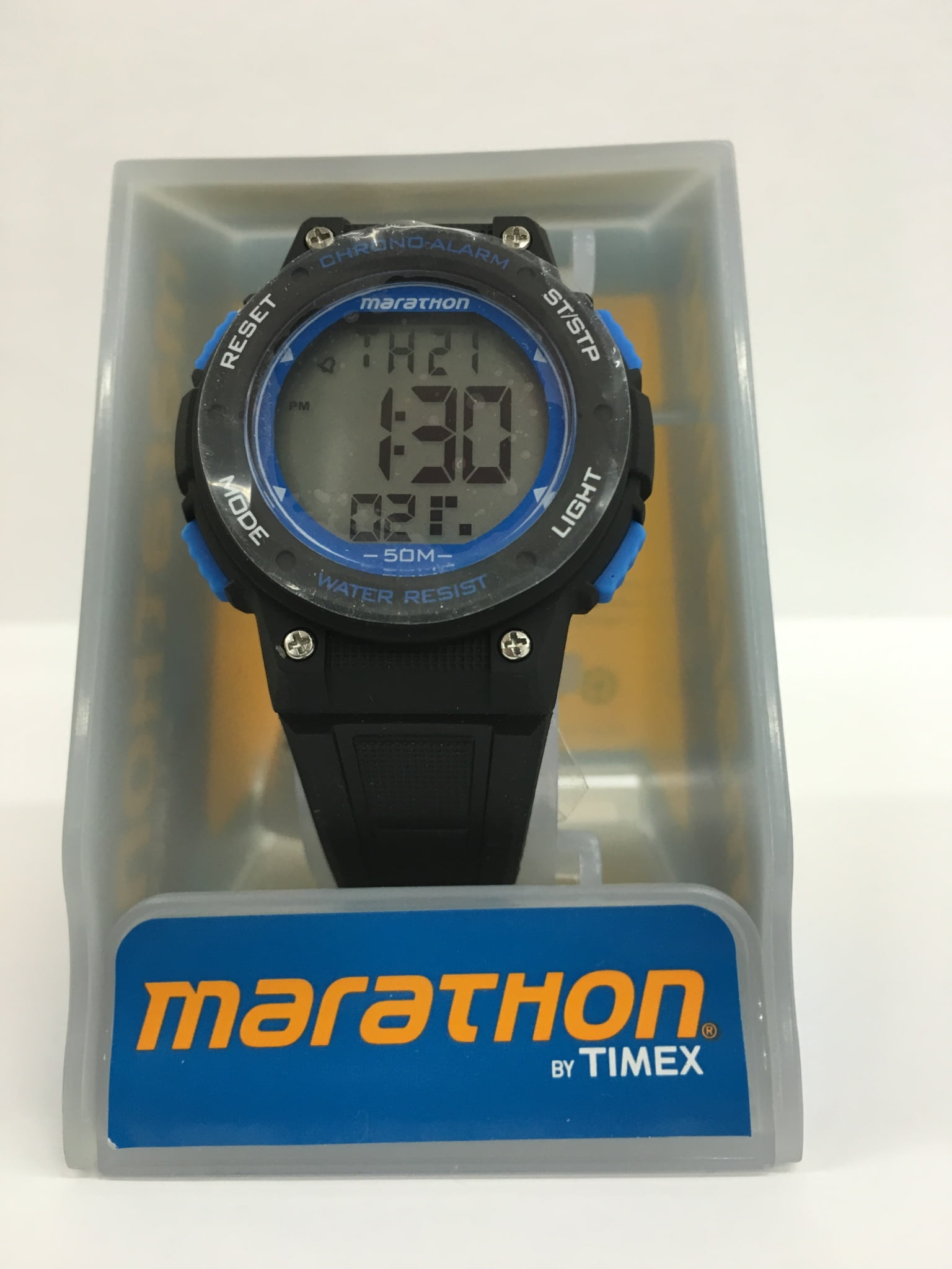 how to set time on timex marathon digital watch