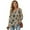 Brown-Butterfly Leopard Print, variant on Dragon Star Printed Hoodies for Women Long Sleeve Sweatshirts V Neck Pullover Tops Trendy Hoodies for Fall Winter, 3XL