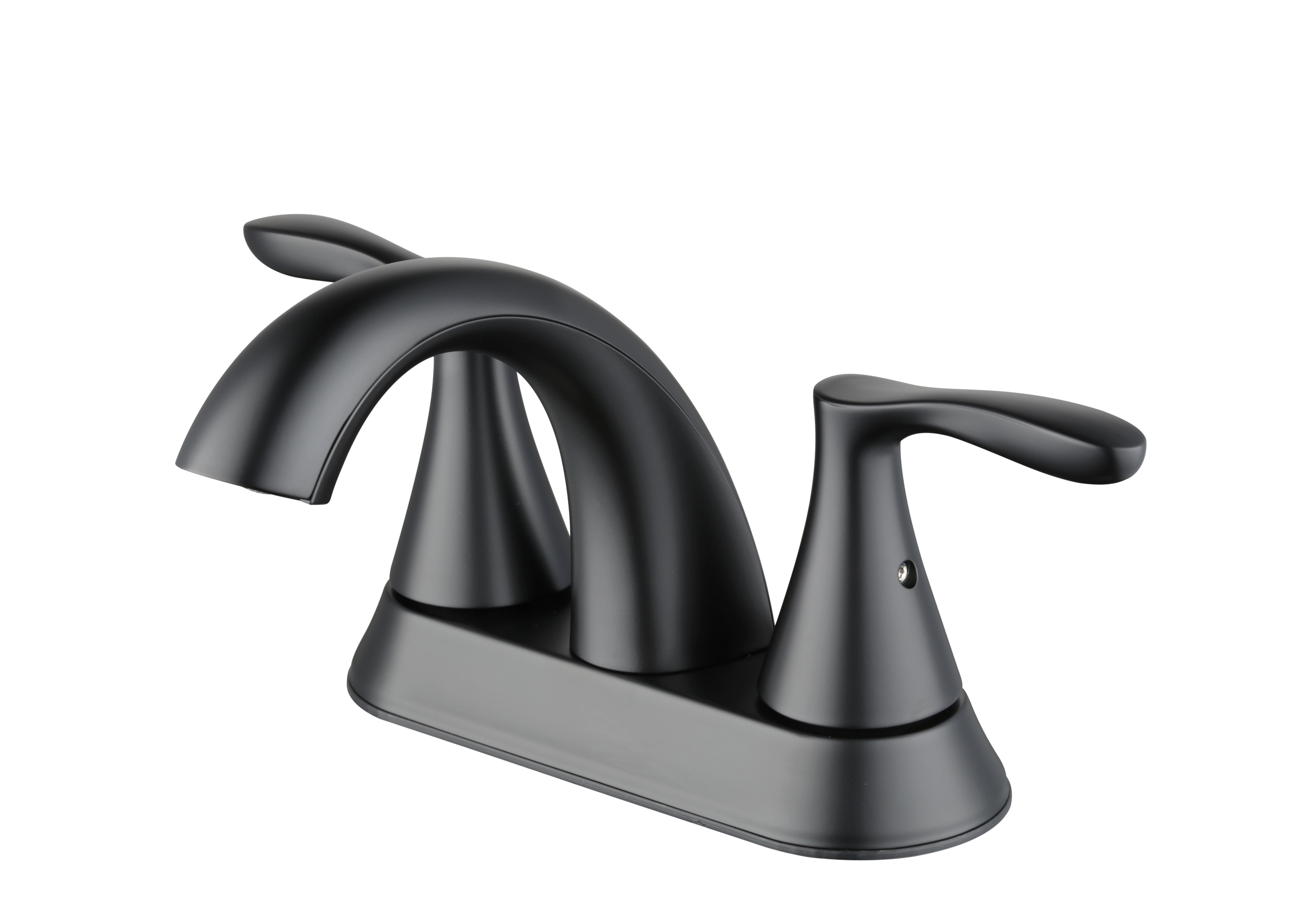 (2 pack) Better Homes & Gardens Simple Flair 4" Centerset Bathroom Faucet in Matte Black