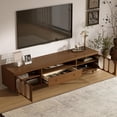 thumbnail image 5 of 78.74" Mid Century Modern TV Stand, TV Console, Media Entertainment Center with Storage, Fits 75–85 Inch TVs for Living Room & Bedroom, Walnut, 5 of 7
