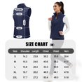 thumbnail image 6 of YUCOLEN Women's Fleece Vest Warm Soft Sleeveless Zip Outerwear Jackets with Zipper Pockets Navy L, 6 of 6
