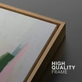 thumbnail image 2 of IDEA4WALL Framed Canvas Print Pastel Green, Yellow & Pink Color Field Abstract Wall Art Modern Artwork Decor Bohemian Minimalism Relax/Zen for Living Room, Bedroom - Natural 16"x24", 2 of 5