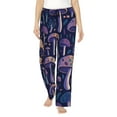 thumbnail image 1 of Balery Floral Hippie Mushrooms Pantalones de pijama para mujer, pijamas ultraligeros, pantalones de estar por casa-3X-Large, 1 of 6