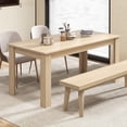 thumbnail image 4 of Gymax 63'' Dining Table Rectangular Modern Kitchen Table For 6 People Home Furniture, 4 of 10