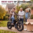 thumbnail image 2 of YareYi Electric Bike for Adults, 750W Peak E-Mountain Bicycle Class 3, 20" Fat Tire E-Bike with Speedometer, 48V 15Ah Removable Battery UL2849, 2 of 9