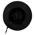thumbnail image 4 of Awwp Unisex Sun Hat Wide Brim Fishing Adjustable Lightweight Hat Beach Bucket Hat for Outdoor Golf Hiking Gardening Black, 4 of 8