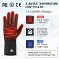thumbnail image 3 of Snow Deer Heated Glove Liners for Men Women,Rechargeable Electric Battery Heating Riding Ski Snowboarding Hiking Cycling Hunting Thin Gloves Hand Warmer Arthritis&Raynaud's, 3 of 9