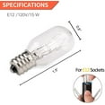 thumbnail image 3 of Betus 12 Pack 15 Watt Dimmable E12 Socket Salt Lamp Bulb, 3 of 7