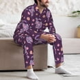 thumbnail image 7 of Lsque Snake And Flower Pattern Long Sleeve Pajama Set for Men - Soft 2-Piece Sleepwear and Loungewear Set with Pockets, Comfy Nightwear-X-Large, 7 of 7