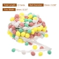 thumbnail image 2 of Uxcell 5 Yards Pom Pom Ball Fringe Trim Ribbon Sewing for DIY Crafts Light Color Type, 2 of 6