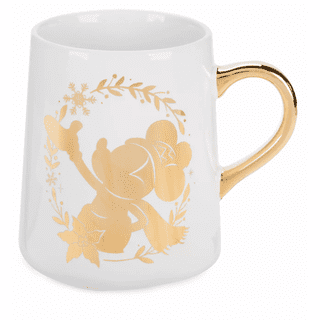 Disney Christmas by Lenox / Coffee Mug / Mickey Mouse and Holly / Made in  USA / Fine Porcelain / Holiday Mug 
