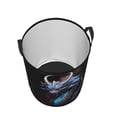 thumbnail image 3 of PHELIKA Cool Devil Dragon 03 Laundry Basket 65L Large Foldable Round For Dirty Clothes Toy Storage, 3 of 6
