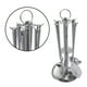 thumbnail image 2 of Juego de utensilios 7 piezas de acero inoxidable con soporte, 2 of 5