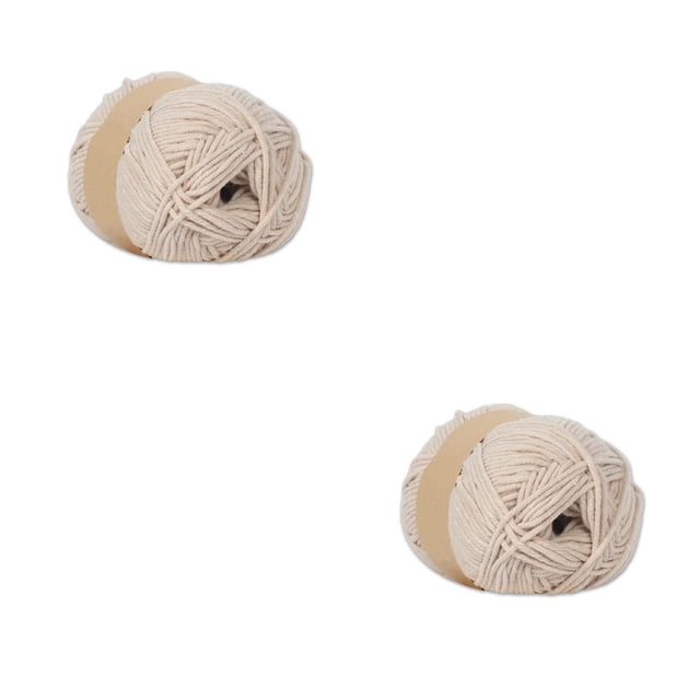 Ounissouiy Hilo de tejer cálido de 50g, hilo de ganchillo tejido a mano de grosor medio, cárdigan para mujer, suministros para tejer de Color No.15 2Conjunto