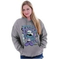 thumbnail image 3 of The Smurfs Cool Kanji Born Fly Unisex Plus Size Hoodie Brisco Brands 5X, 3 of 5