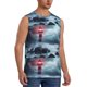thumbnail image 2 of Balery Lighthouse in a Stormy Sea Camisetas sin mangas para hombre, absorbe la humedad y protege contra el mal olor.-Small, 2 of 7