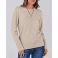 thumbnail image 4 of SOMER Sweaters for Women Long Sleeve Womens Sweaters Pullover Tops Lightweight Crewneck Soft Basic Knit Sweaters Loose Fit Winter, 4 of 6