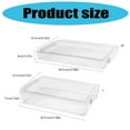 thumbnail image 5 of Clear Document Storage Box Stackable Filing Containers Paper Storage Box, 5 of 15