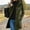 Army Green, variant on Women Long Hooded Trench Coat Single Breasted Solid Color Long Sleeve Jacket Winter Casual Warm Outwear with Pockets Khaki S