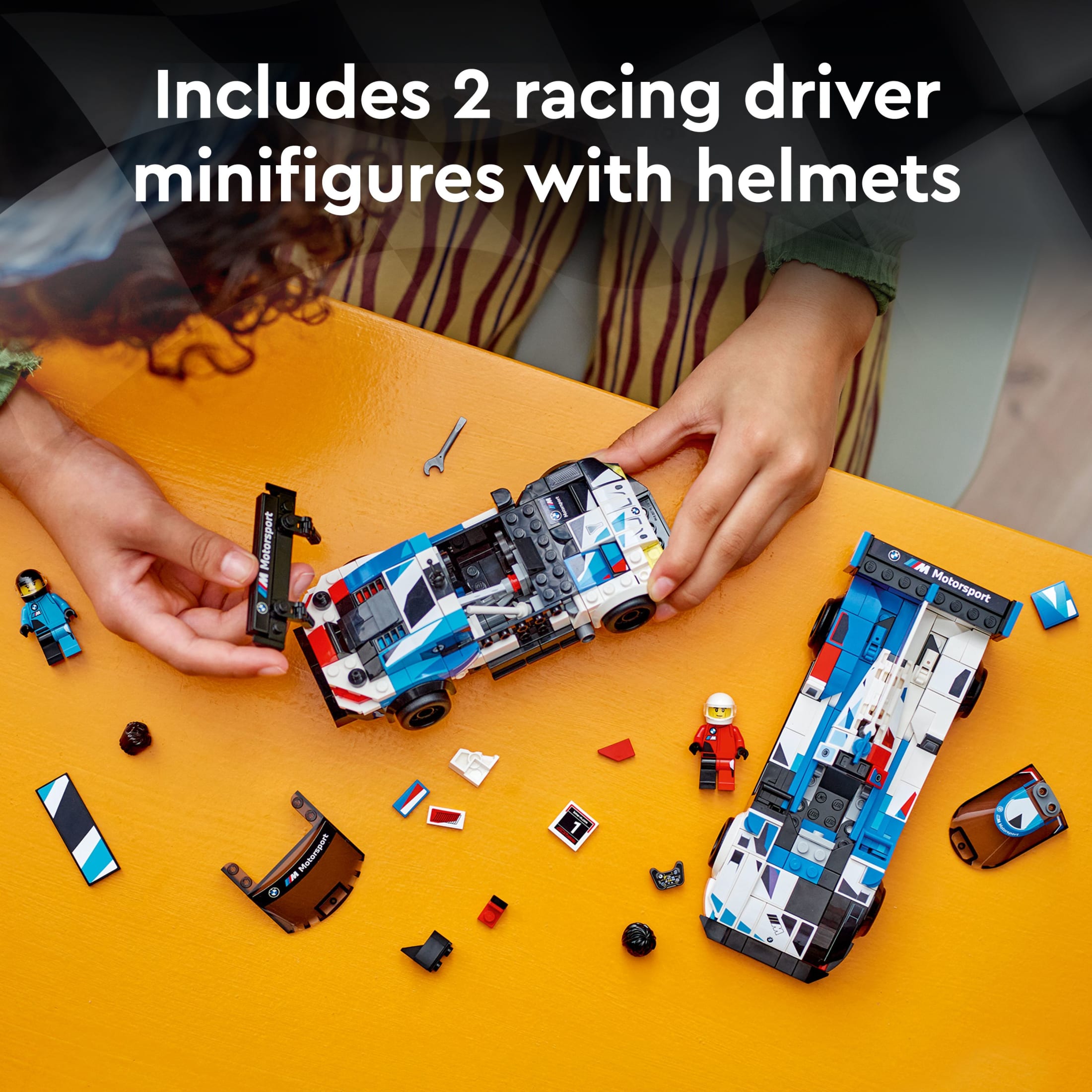 LEGO Speed Champions BMW M4 GT3 y BMW M Hybrid V8 Juguetes de Construcción - Coches de Carreras de Juguete para Niños, Niñas y Niños, Mayores de 9 Años - Regalo de Cumpleaños con 2 Minifiguras - 76922 7
