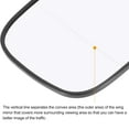 thumbnail image 4 of Unique Bargains Rearview Left Side Heated Mirror Glass Replacement W/ Backing Plate for Volvo V50 2005-2006 S40 2005-2006 C70 2006-2007, 4 of 8